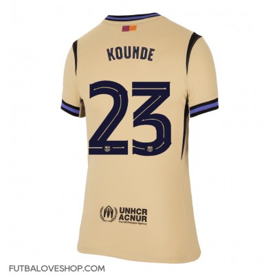 Dres Barcelona Jules Kounde #23 Preč pre Ženy 2025-26 Krátky Rukáv Dres Barcelona Jules Kounde #23 Preč pre Ženy 2025-26 Krátky Rukáv